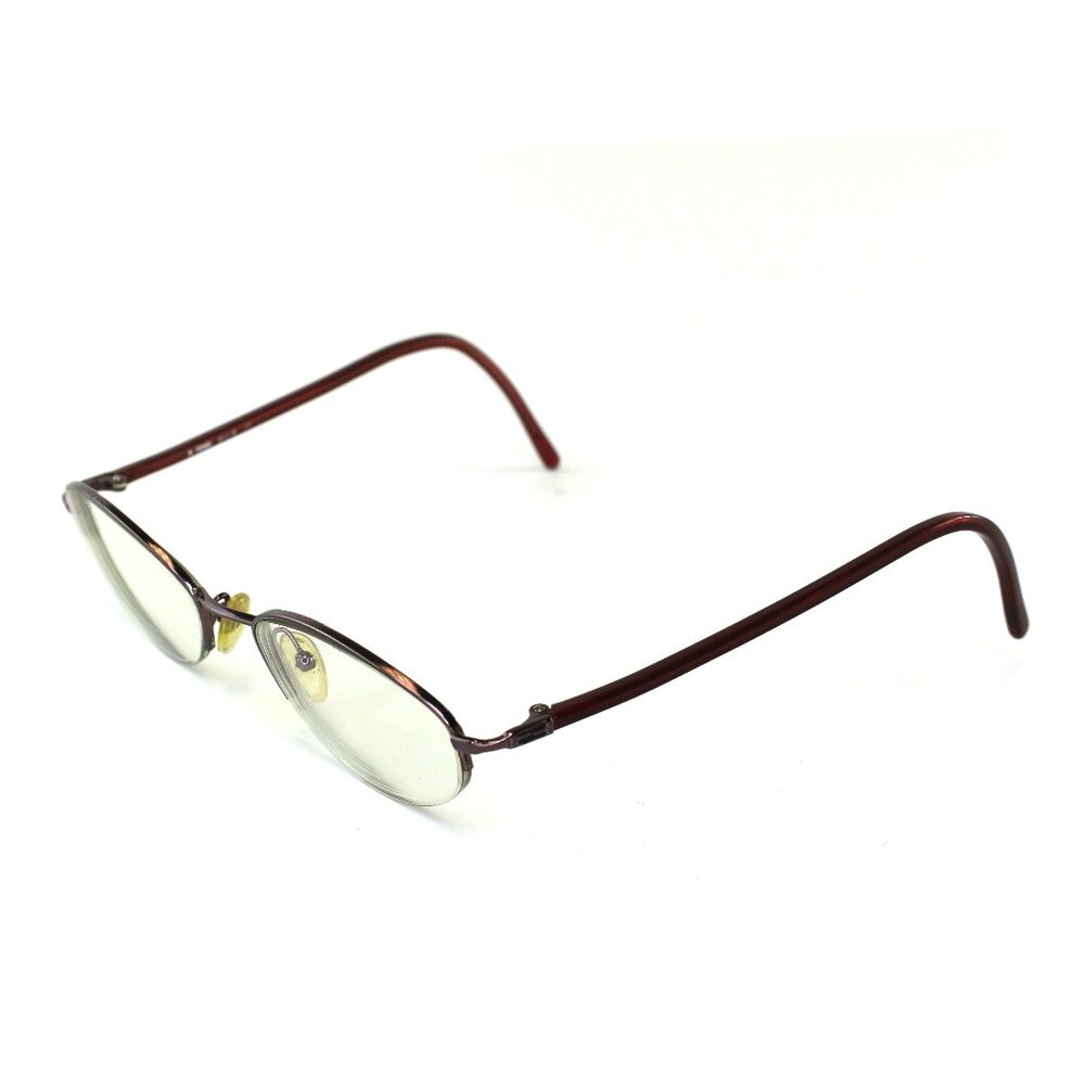 Fendi F558 Lilac Eyeglasses Half Frame Oval Size 50/18/130